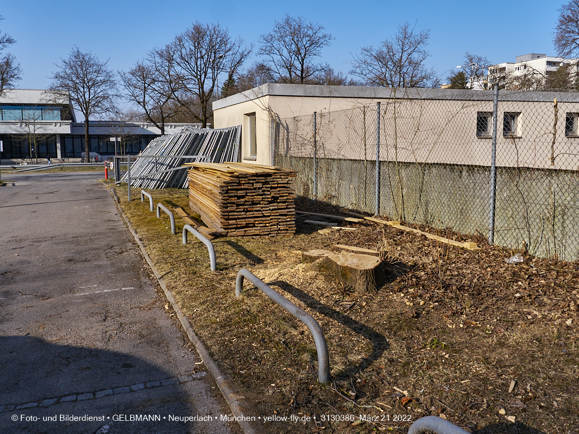 21.03.2022 - Baustelle am Haus für Kinder in Neuperlach